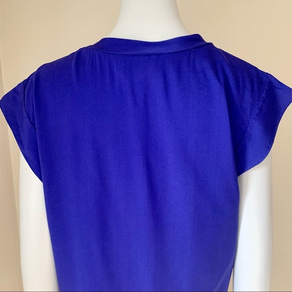 3.1 PHILLIP LIM Silk Round Neck Purple Blouse - Picture 11 of 14